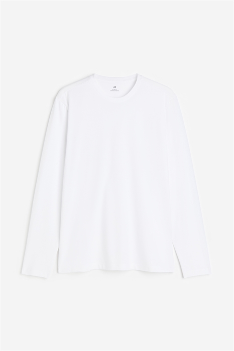 Лонгслив из джерси Slim Fit 0569984002 - Фото 13901384