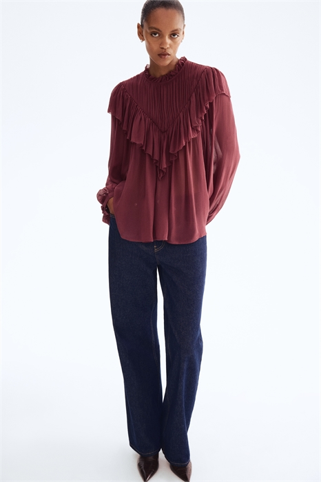 Шифоновая блузка с оборками 1304737001 - Фото 13901831