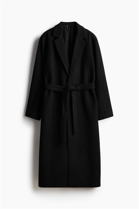 Пальто с матовой отделкой и завязывающимся поясом 1228998001 - Фото 13902232