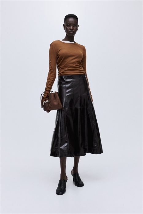 Топ из хлопкового джерси пима 1263426012 - Фото 13903755