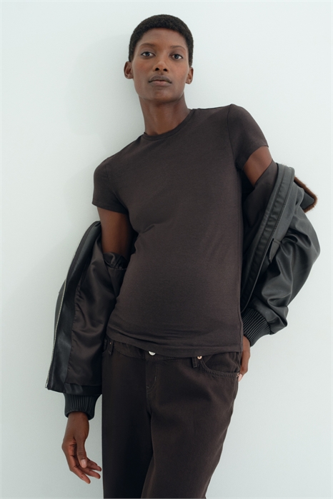 Облегающая футболка MAMA 1302501003 - Фото 13904032