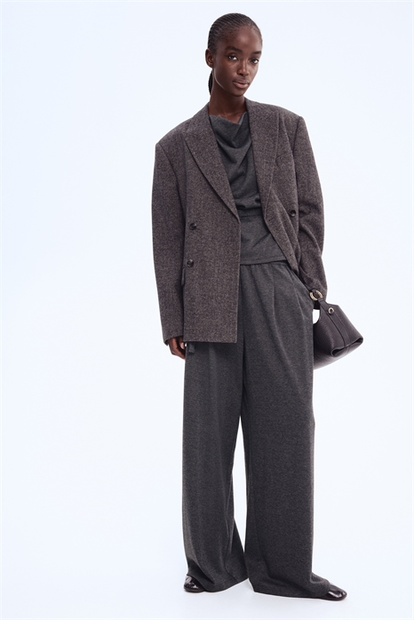 Широкие брюки на резинке 1306248001 - Фото 13904586