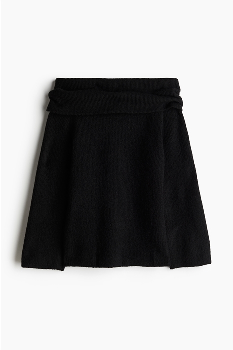 Джемпер без плеч из ребристой вязки 1192801001 - Фото 13904703