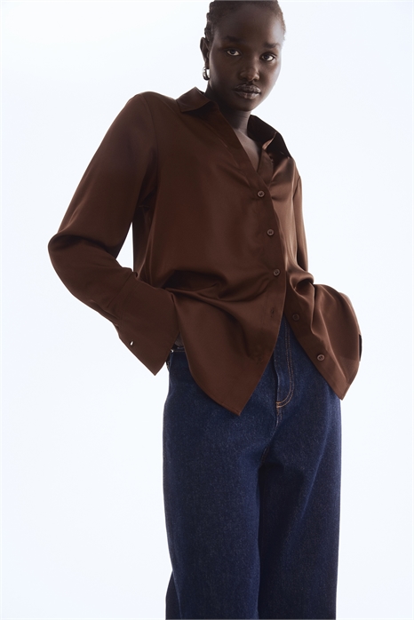 Блузка с V-образным вырезом 0939703129 - Фото 13905166