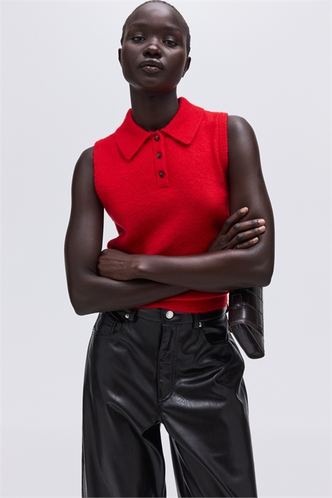 Свитер-жилет с воротником 1305439003 - Фото 13906007