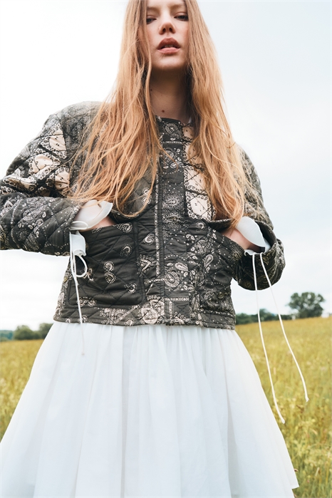 Стеганая хлопковая куртка 1296986001 - Фото 13906111