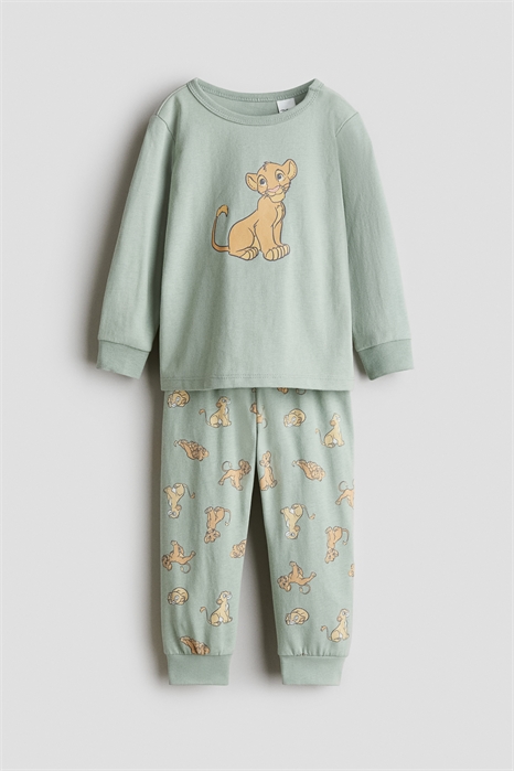 Пижама из хлопка с принтом 1085414028 - Фото 13906931