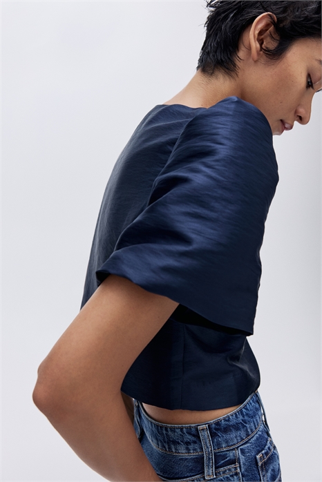 Блузка с пышными рукавами 1307129001 - Фото 13907598