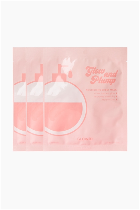 Glow And Plump Sheet Mask 3-pack 1316608001 - Фото 13907760