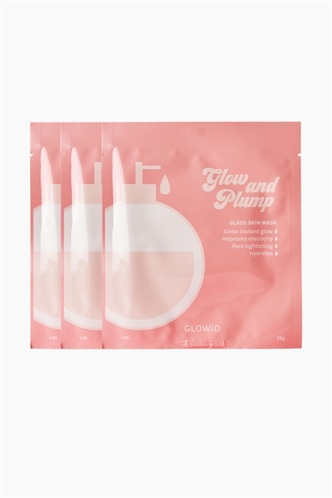 Гидрогелевая маска Glow And Plump Glass Skin Hydrogel Mask 3-pack 1316609001 - Фото 13907765