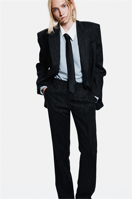 Приталенные брюки из шерстяной смеси 1303035001 - Фото 13910103