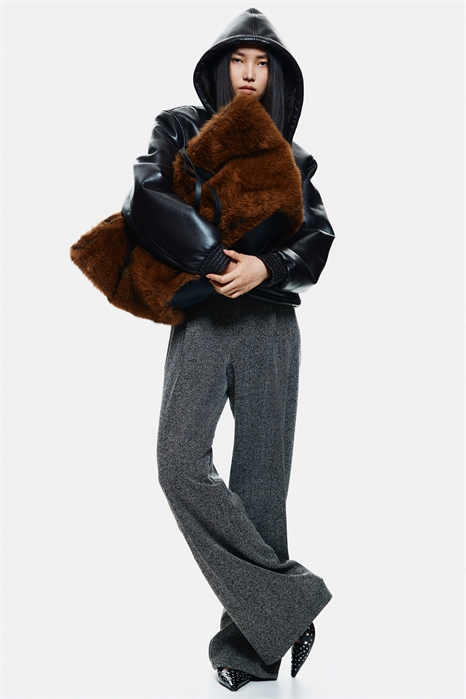 Брюки со складками спереди 1306253001 - Фото 13910276