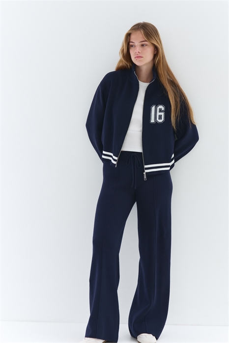 Трикотажные брюки с завязками 1308366002 - Фото 13910420