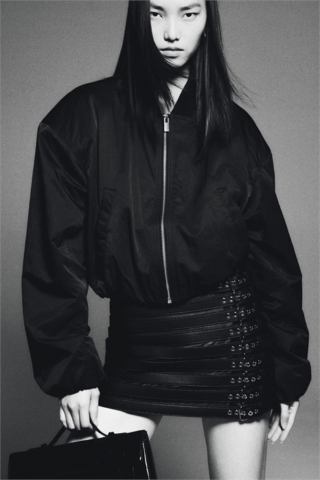 Мини-юбка с отделкой ремнем 1311649001 - Фото 13910554