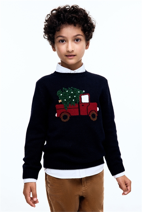 Джемпер жаккардовой вязки 1246260007 - Фото 13911431