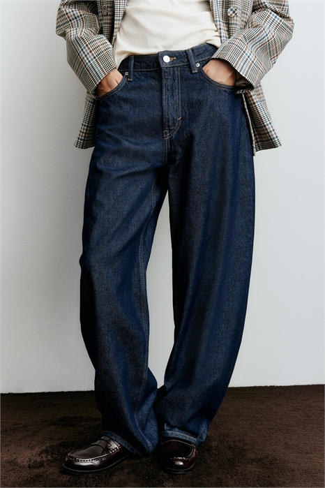 Мешковатые высокие джинсы 1290506002 - Фото 13911628