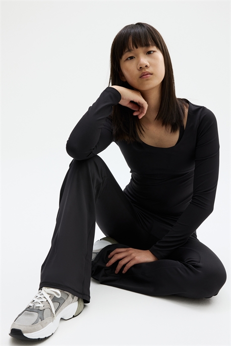 Расклешенные леггинсы с карманами и DryMove™ 1311181001 - Фото 13912299