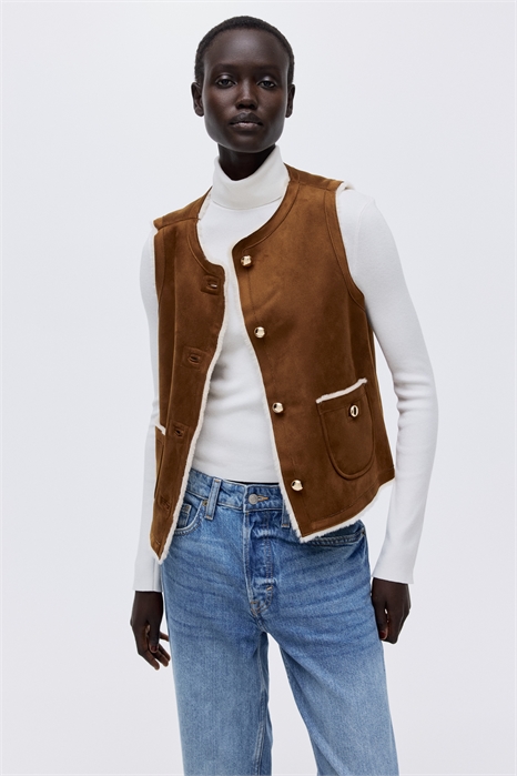 Жилетка с ворсовой подкладкой 1284957001 - Фото 13913073