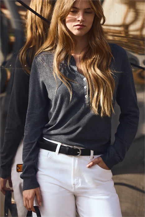 Рубашка-поло с длинными рукавами 1301236001 - Фото 13913501