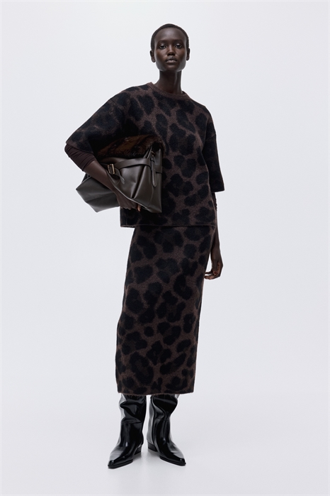 Юбка из жаккардового трикотажа 1303123002 - Фото 13913633