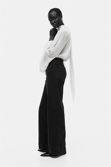 Широкие высокие джинсы 1261750015 - Фото 13916845