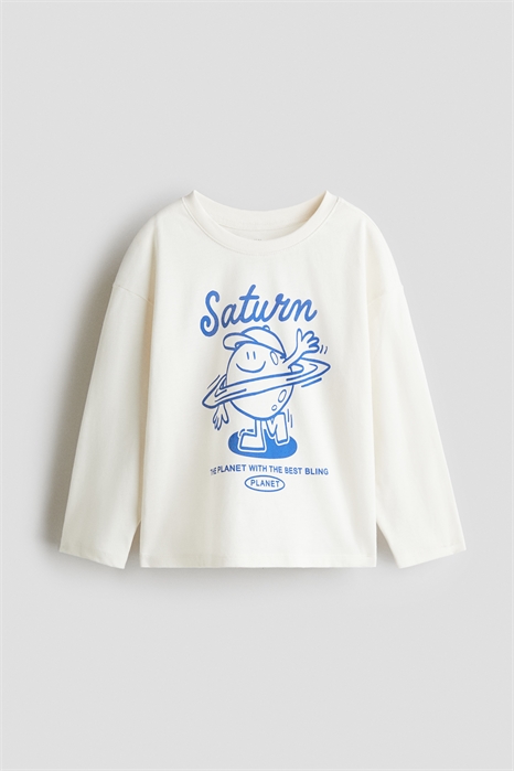 Хлопковая футболка с узором 1304057010 - Фото 13920199