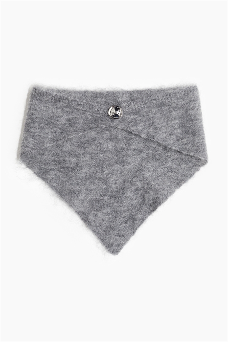 Шарф-треугольник из мохеровой смеси 1307237002 - Фото 13920283