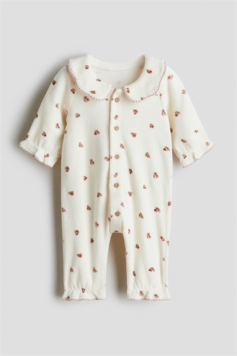 Костюм ромпер из хлопкового велюра 1308641001 - Фото 13920332