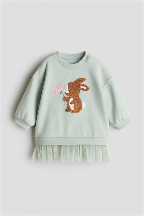 Платье-толстовка с юбкой из тюля 1311646003 - Фото 13920386