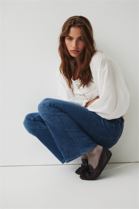 Расклешенные низкие джинсы 1316798002 - Фото 13920474