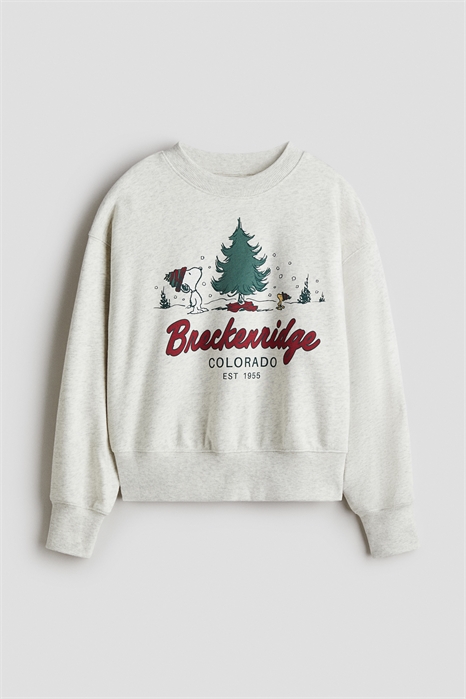 Толстовка с принтом в стиле оверсайз 1320155002 - Фото 13920501