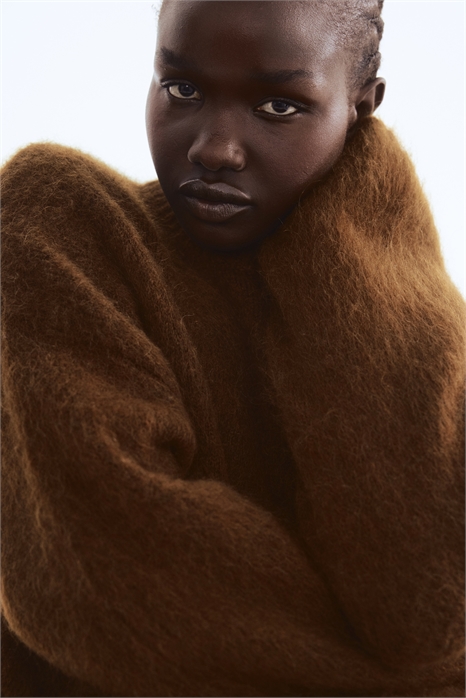 Джемпер из мохеровой смеси в стиле оверсайз 1247926008 - Фото 13921197