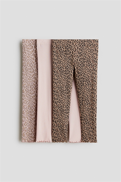 Леггинсы из ребристого хлопка 3 шт. 1247932009 - Фото 13921203