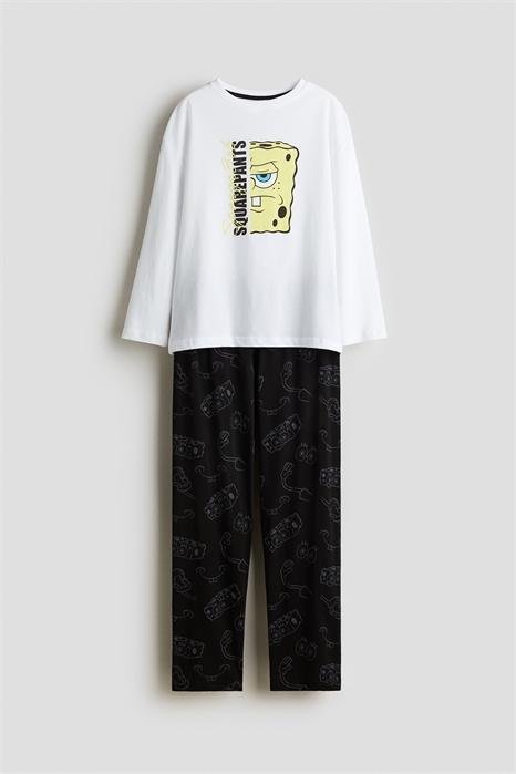 Хлопковая пижама с принтом и мотивами 1288478003 - Фото 13921709