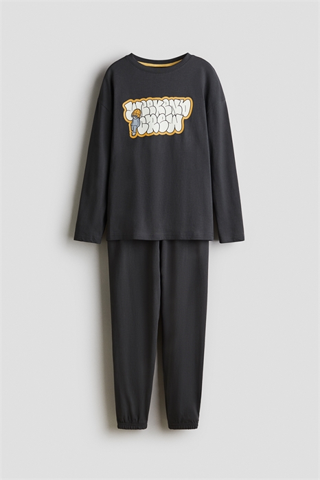 Хлопковая пижама с принтом-мотивом 1288615001 - Фото 13921711