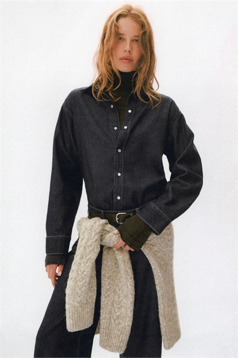 Рубашка из мягкого денима Feather Soft 1295573006 - Фото 13921903