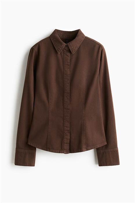 Облегающая джинсовая рубашка 1298810004 - Фото 13922073