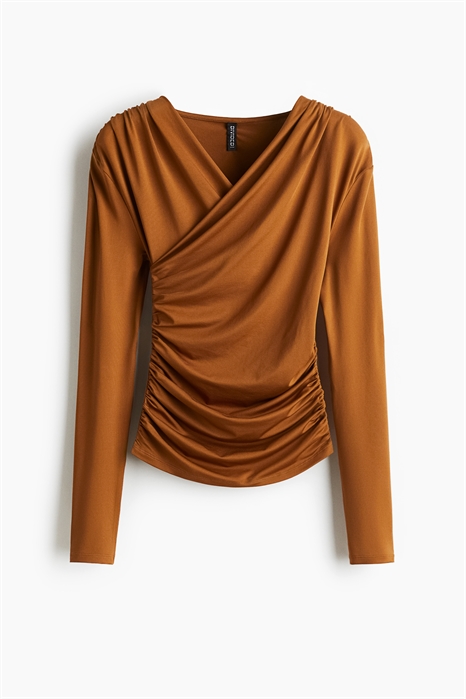 Топ из драпированного трикотажа 1302092002 - Фото 13922468