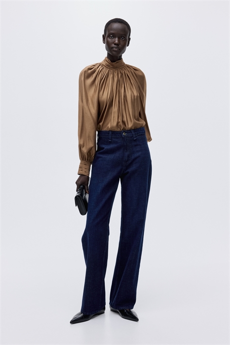 Прямые высокие джинсы 1303107003 - Фото 13922579