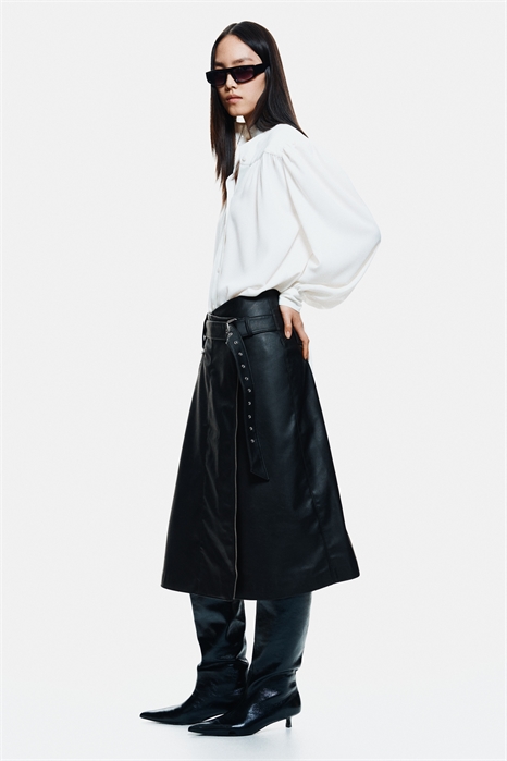 Юбка с отделкой поясом 1307543001 - Фото 13922968