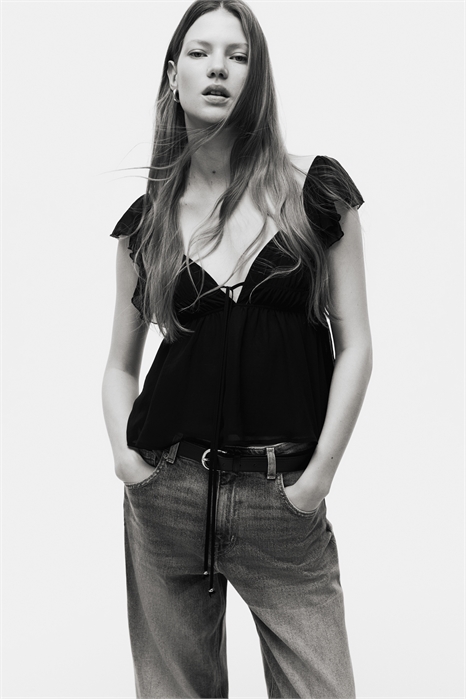 Топ с рукавами-воланами 1319506001 - Фото 13923697