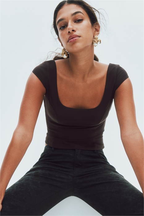 Топ с короткими рукавами 1300880001 - Фото 13925015