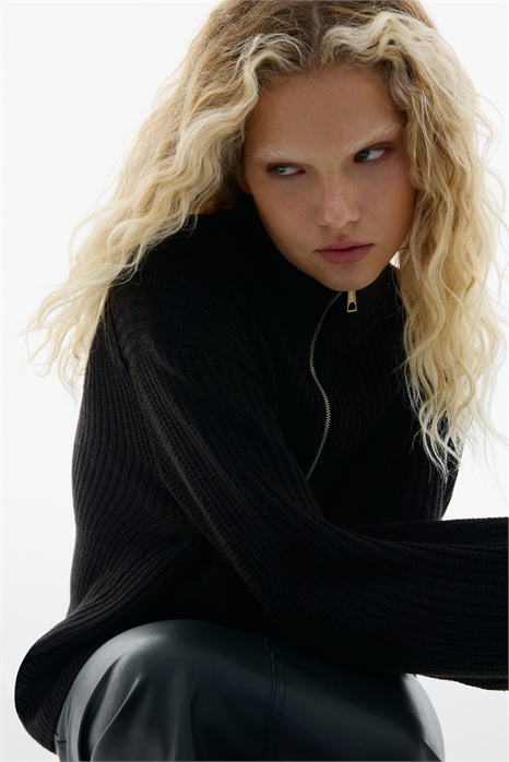 Вязаный джемпер на молнии 1232270001 - Фото 13925757