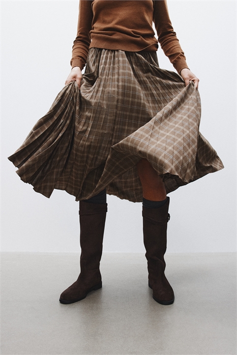 Кожаные сапоги до колена 1296625002 - Фото 13925785