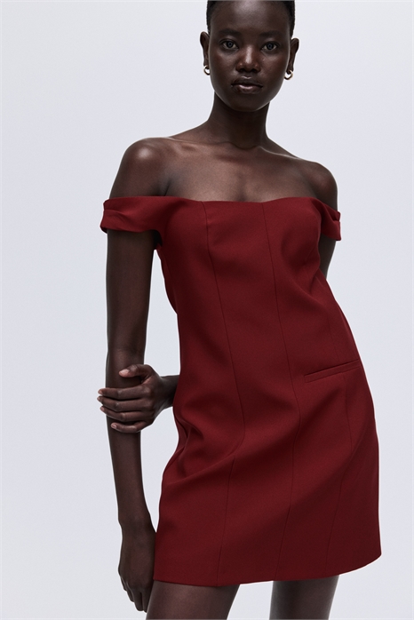 Платье с вырезом на плечах 1311525001 - Фото 13925790