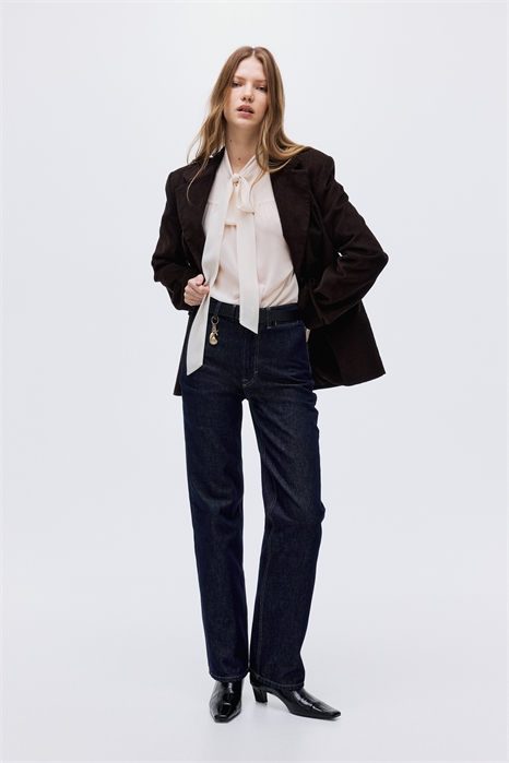 Прямые высокие джинсы 1312616002 - Фото 13926695