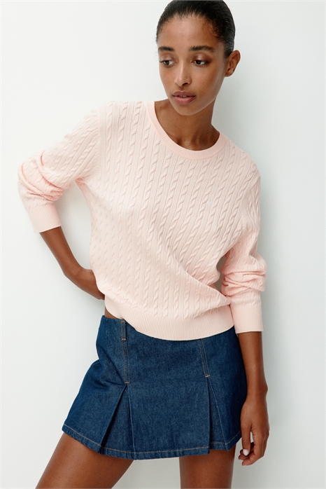 Джемпер из трикотажа с "косами" 1302100003 - Фото 13929953