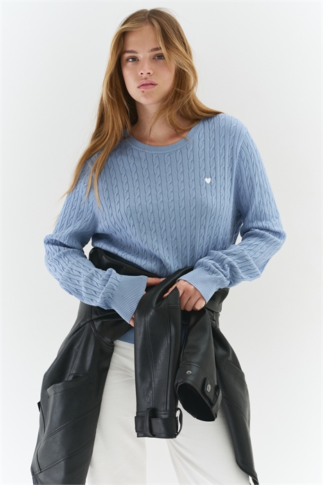 Джемпер из трикотажа с "косами" 1302100005 - Фото 13929959