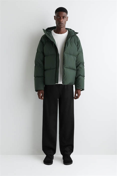 Стеганая пуховая куртка с капюшоном 1293308002 - Фото 13930707