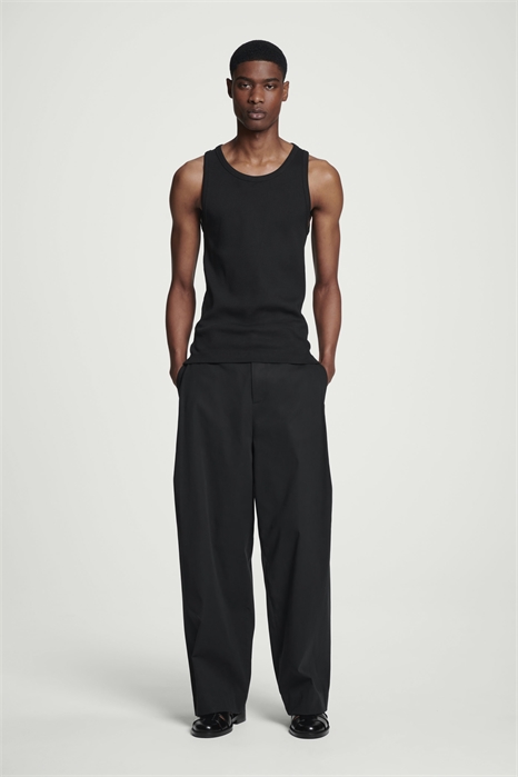 Широкие брюки с защипами, хлопок 1235443001 - Фото 13931698